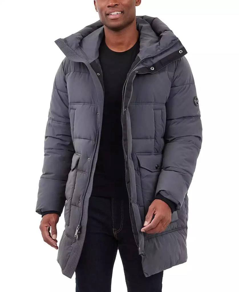 Michael Kors Men's Heavyweight Hooded Long Puffer Coat 7