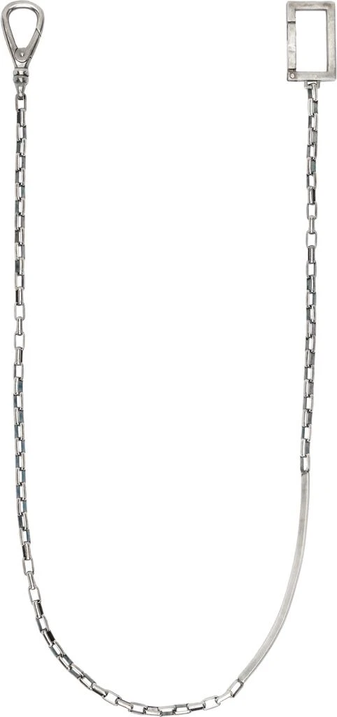 Title of Work Silver Medium Box Link Wallet 002 Keychain 1