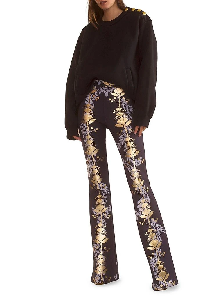 Cynthia Rowley Cotton-Blend Button-Shoulder Sweatshirt 2