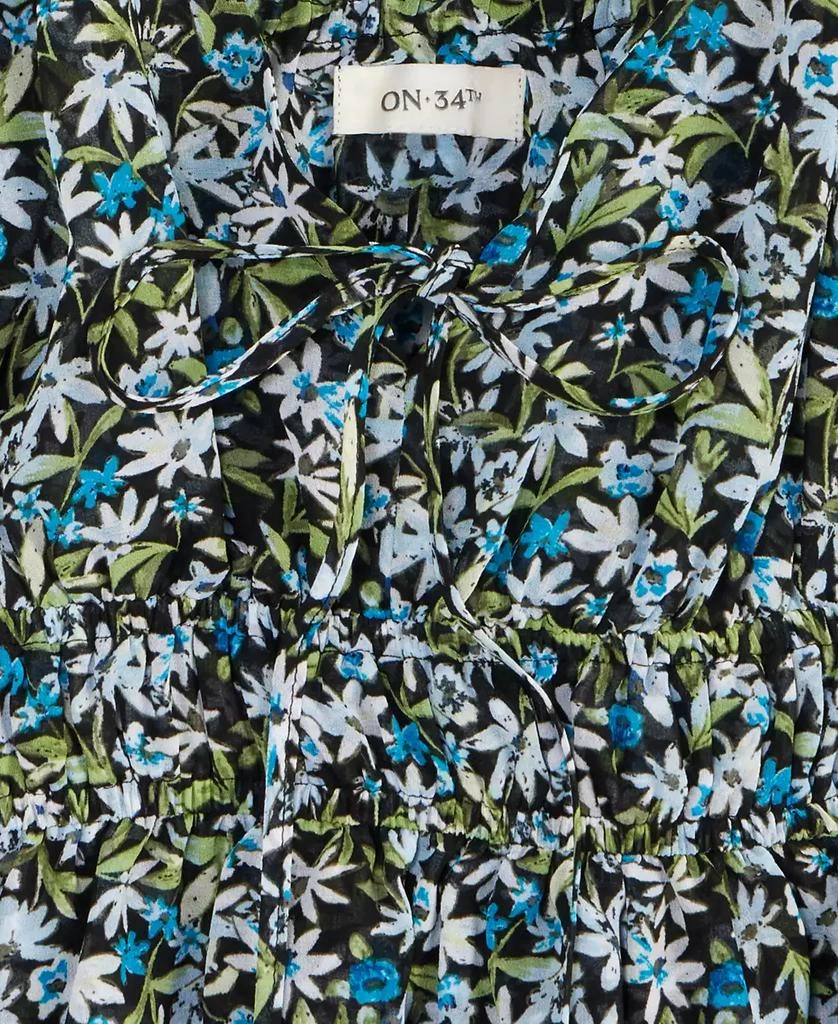 On 34th Women's Floral Flutter-Sleeve Tie Tank, Exclusively at Macy's 6