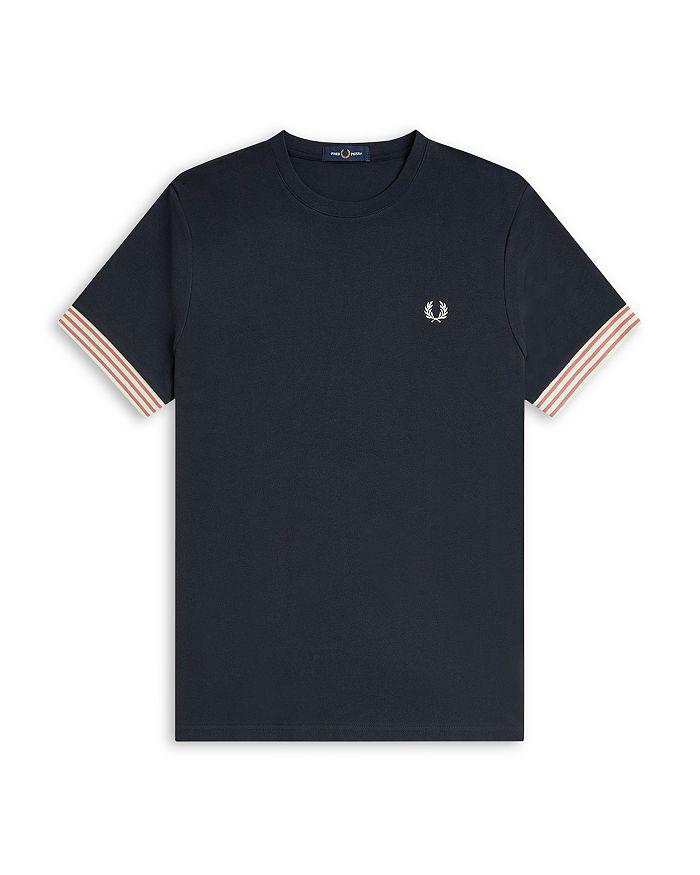Fred Perry Short Sleeve Striped-Cuff Tee