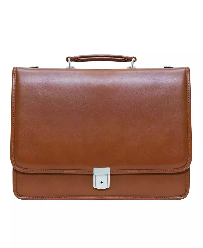 McKlein Lexington Flapover Double Compartment Briefcase 5