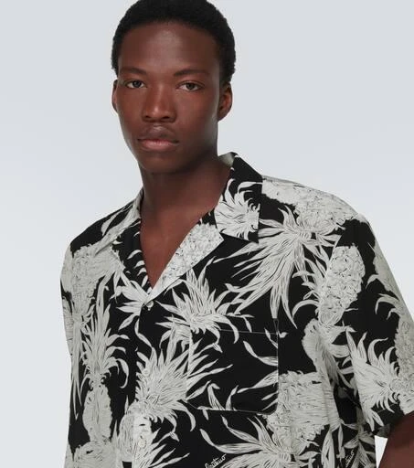 Valentino Printed silk bowling shirt 5