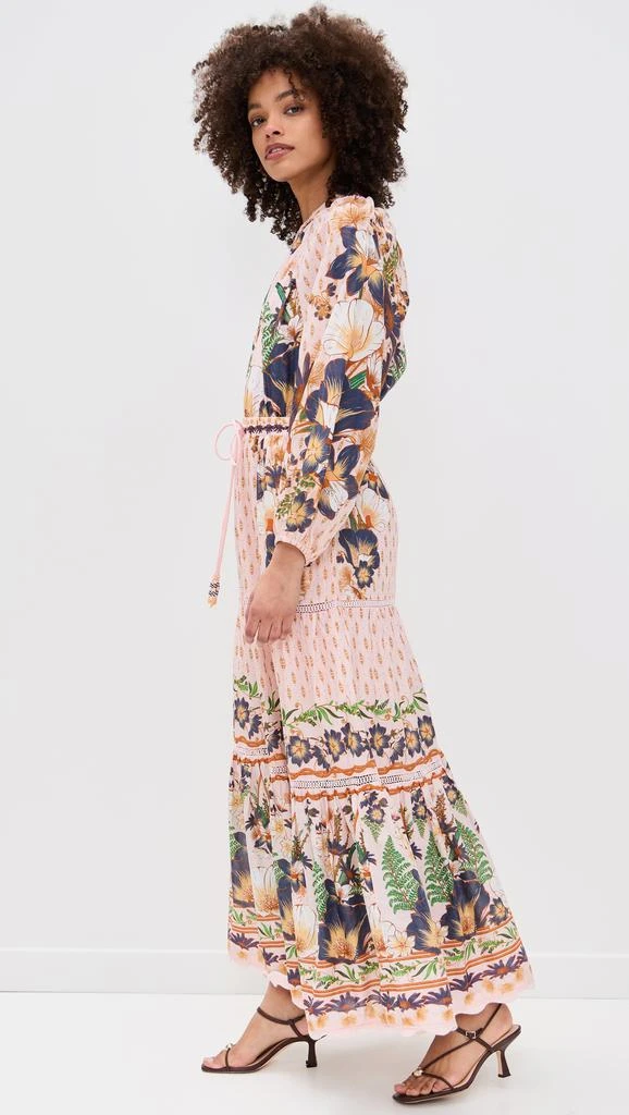Farm Rio The Dream Garden Pink Maxi Dress 3