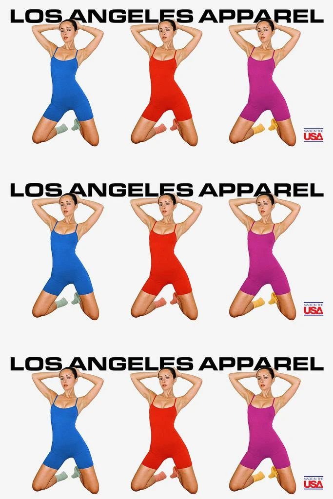 Los Angeles Apparel 83022GD - Garment Dye Spaghetti Scoopback Biketard 2