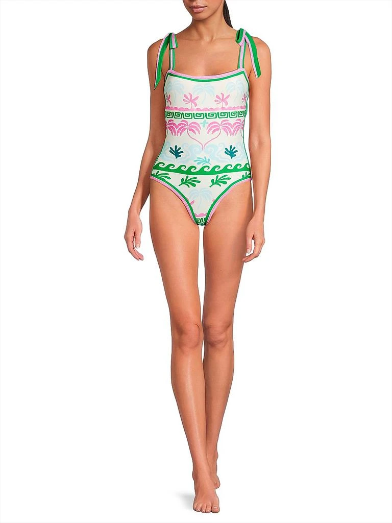 Beach Riot Shona Palm Tree One-Piece Swimsuit 2