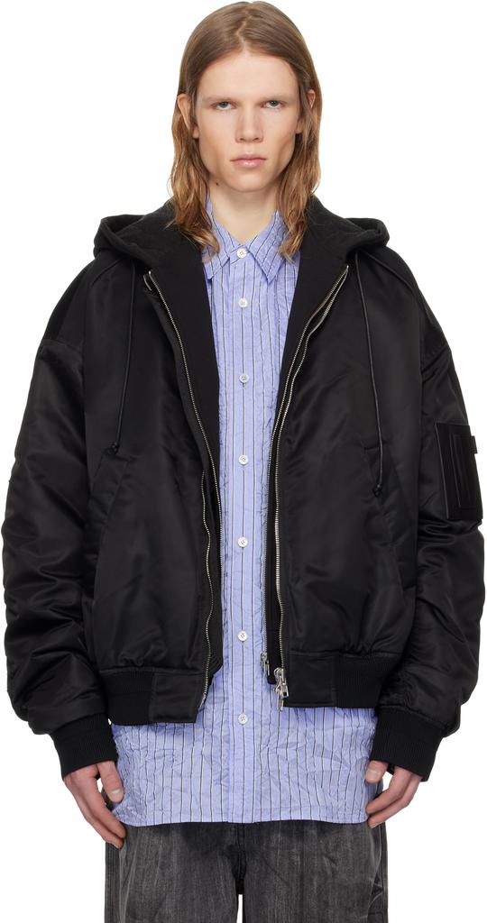 とむやむくん Juun.J Black MA-1 Work Bomber Jacket - Jackets - Free