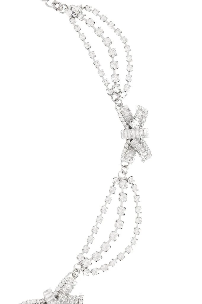 Alessandra Rich Alessandra Rich Bow Crystal Necklace 3