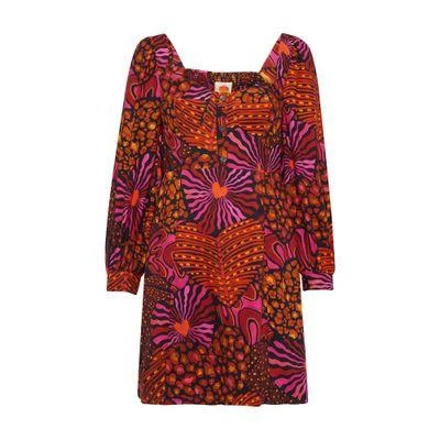 for love and lemons purple floral mini dress For Love And Lemons Vine Wine Tasting Mini Dress Size L