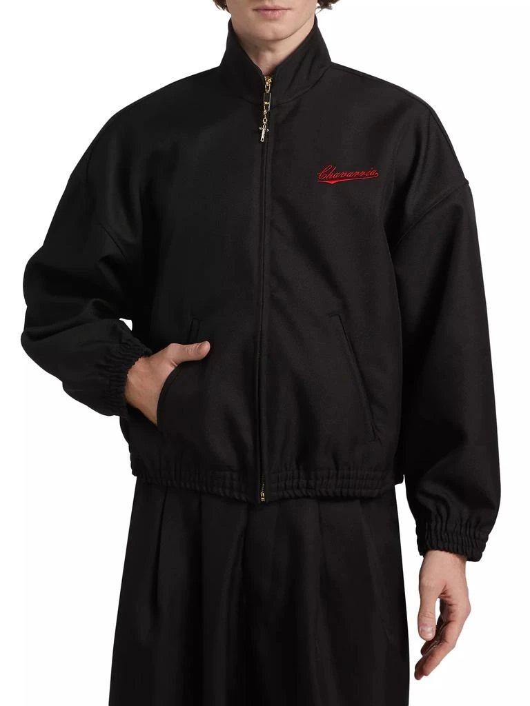 Willy Chavarria Kendrick Embroidered Logo Jacket 3