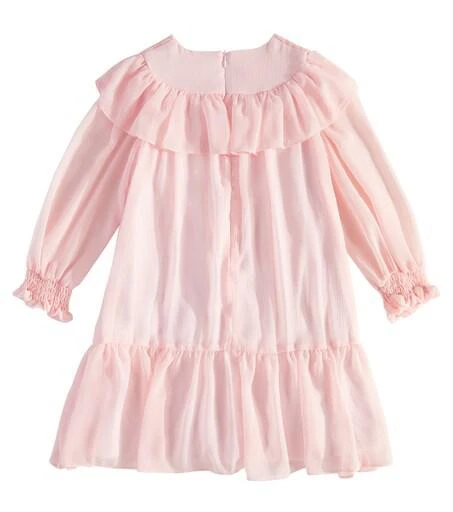 Ruffled shirred chiffon dress – On Sale Now with Up to 32% Off
