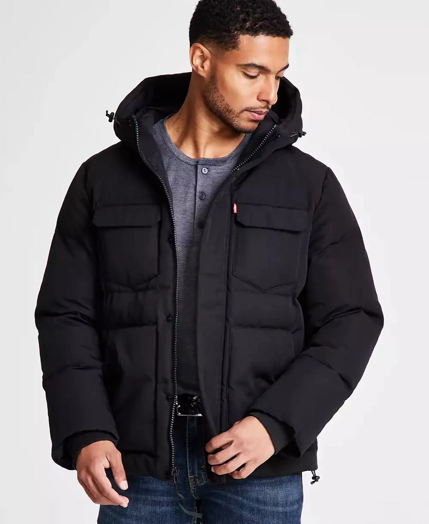 Levi's Men's Quilted Hooded Puffer Jacket 1