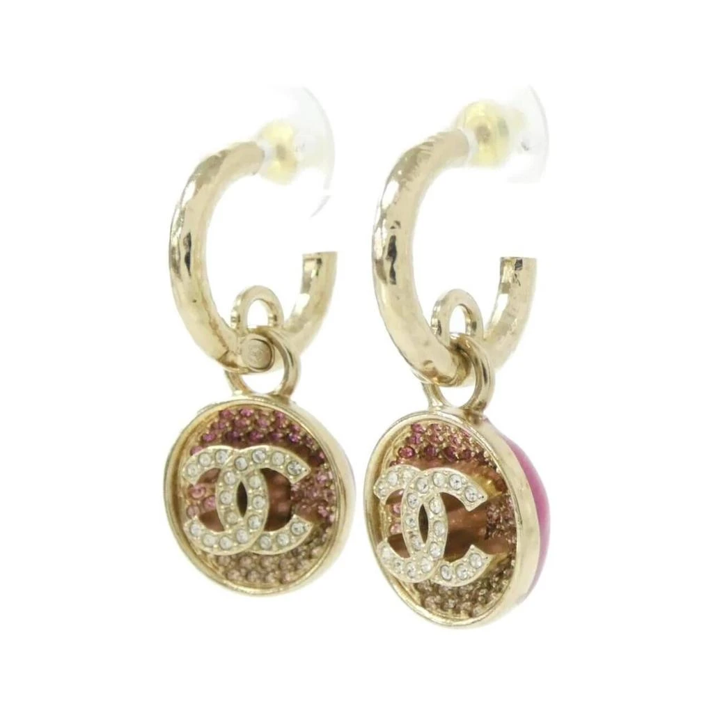Chanel gold pink Stud Earrings (Pre-Owned) 2