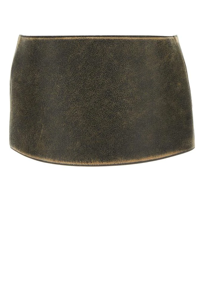 Diesel Brown leather B-BERNY maxi belt 1