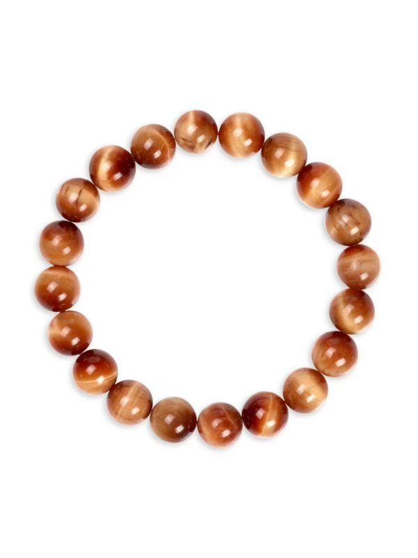 Jean Claude Tiger Eye Beaded Stretchable Bracelet 2