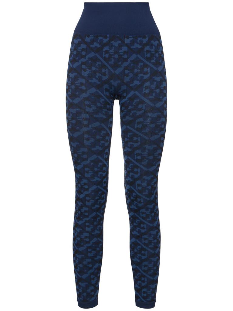 Tory Sport Logo Jacquard Seamless Leggings
