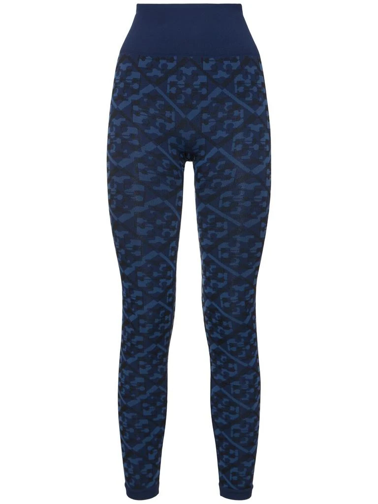 Tory Sport Logo Jacquard Seamless Leggings 1