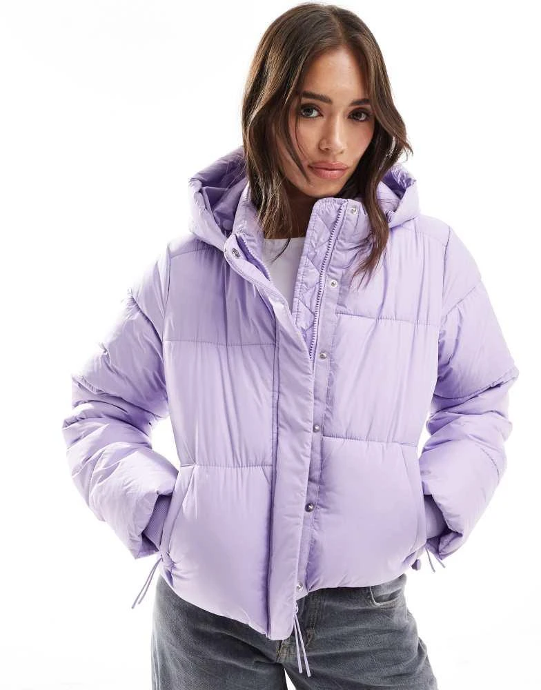 Cotton:On Cotton On the mother puffer jacket in purple rose 1