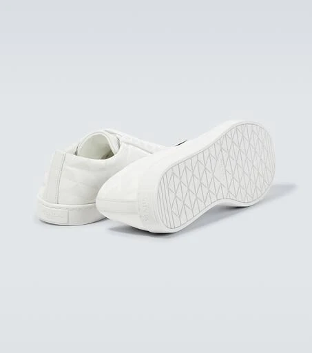 Prada Logo leather-trimmed sneakers 7