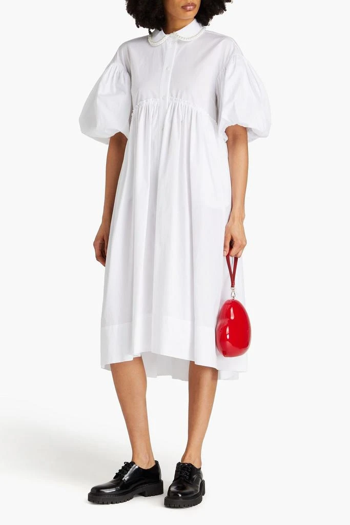 Simone Rocha Ruffled cotton-poplin midi dress 2