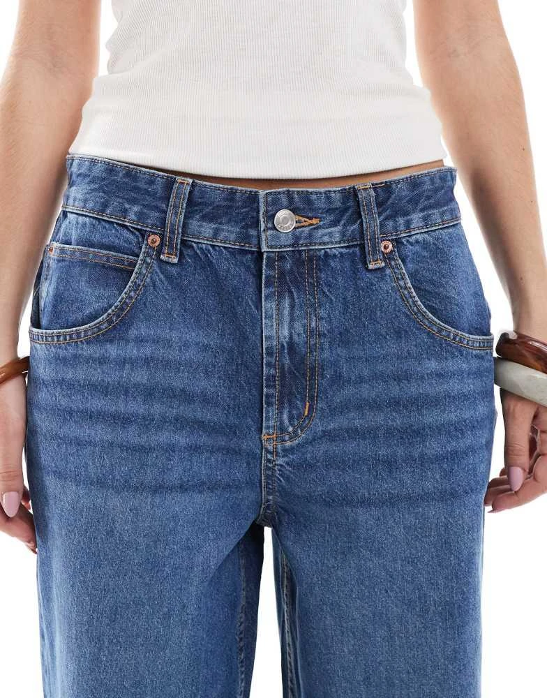 ASOS ASOS DESIGN  baggy wide leg jean in dark blue 5