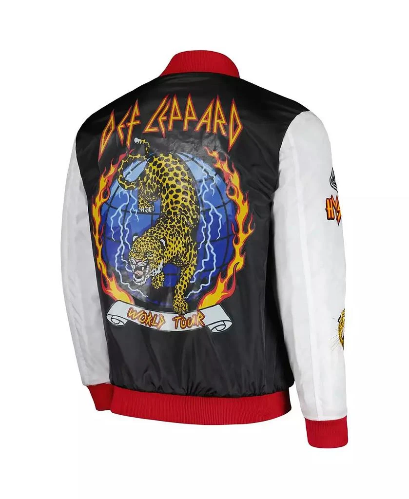 Reason Men's and Women's Black Def Leppard Bomber Full-Snap Jacket 2