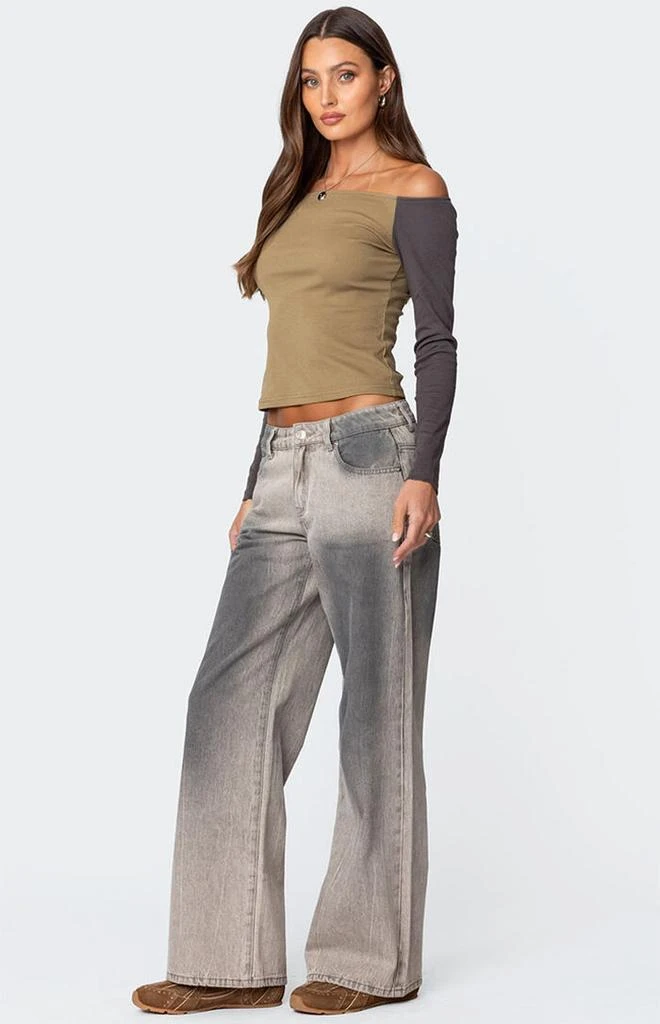 Edikted Contrast Off Shoulder Top 4