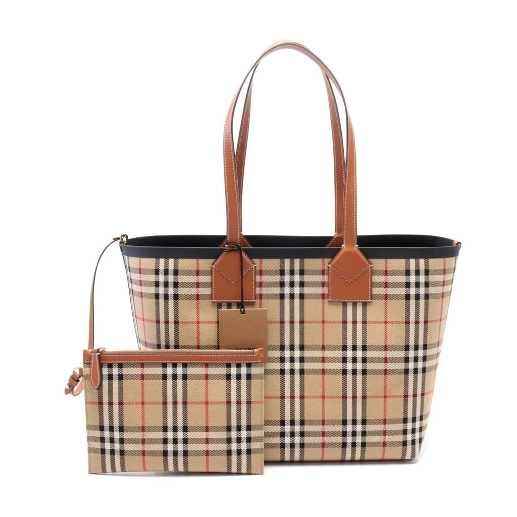 Burberry Canvas Leather Tote Bag 1