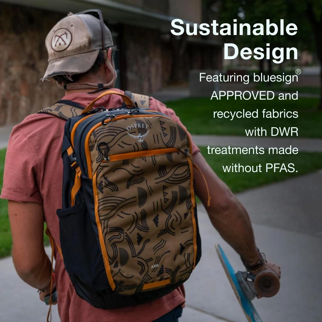 Osprey Osprey Axis Laptop Backpack – Sleek Everyday Pack with Laptop Sleeve, Water Bottle Pockets & Compression Straps 5