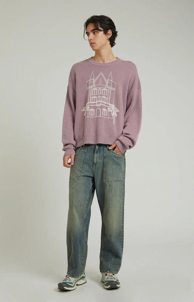 PacSun Dark Indigo Tinted Baggy Jeans 4