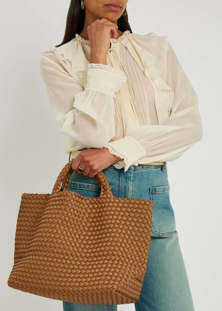 Naghedi St Barths medium woven tote 5