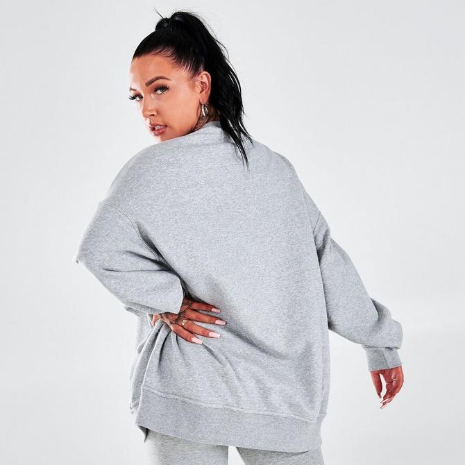 women's nike sportswear collection essentials oversized fleece crewneck sweatshirt