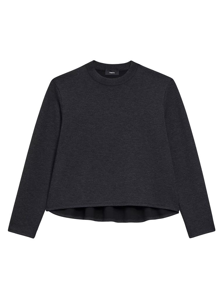 Theory Knit A-Line Crewneck Sweater