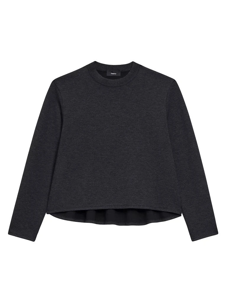 Theory Knit A-Line Crewneck Sweater 1