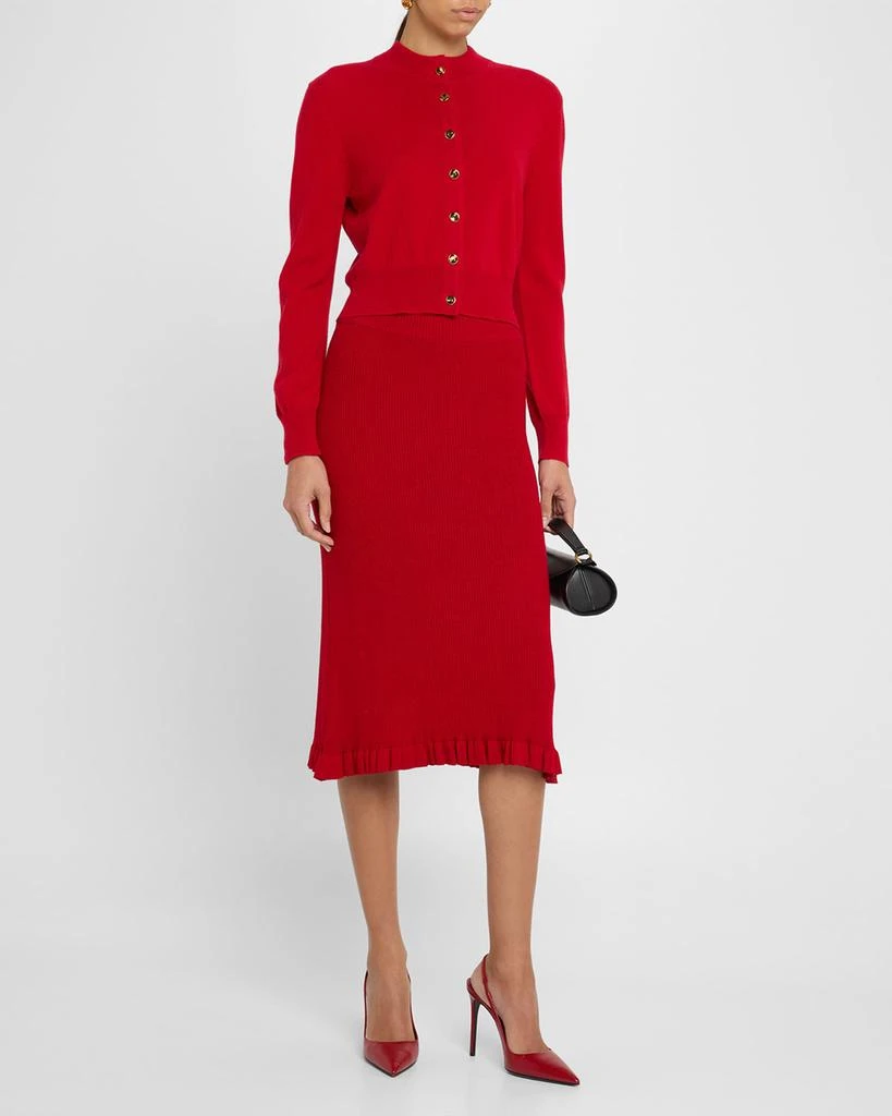 Brandon Maxwell Shrunken Cashmere Cardigan 2