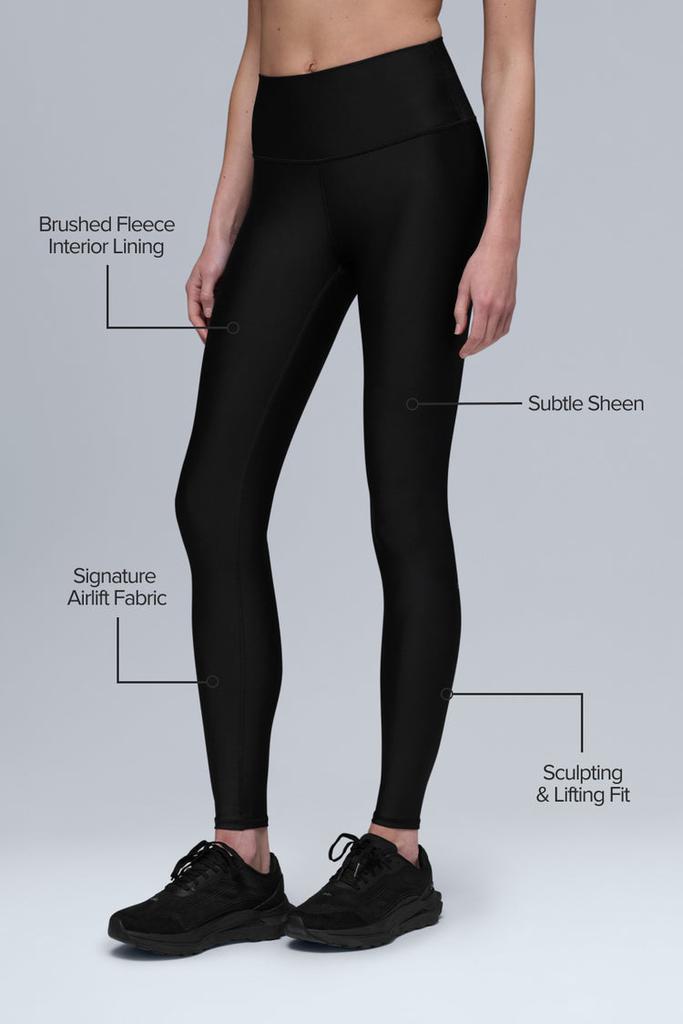 Alo Airlift Winter Warm High-Waist Legging - Black