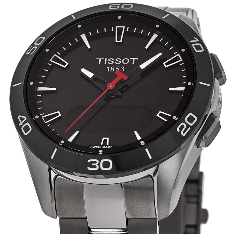 Tissot T-Touch Connect Solar GMT Digital Dial Titanium Men's Watch T153.420.44.051.00