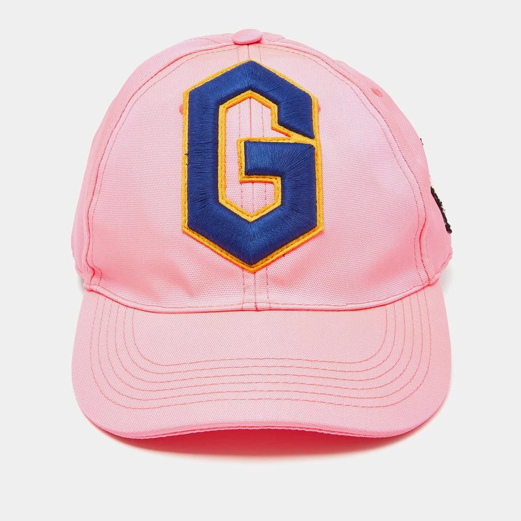Gucci Gucci Neon Pink G Skull Patch Detail Baseball Cap L 2