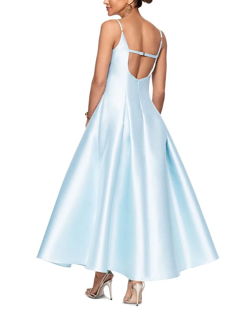 AQUA Satin Midi Dress - Exclusive 2