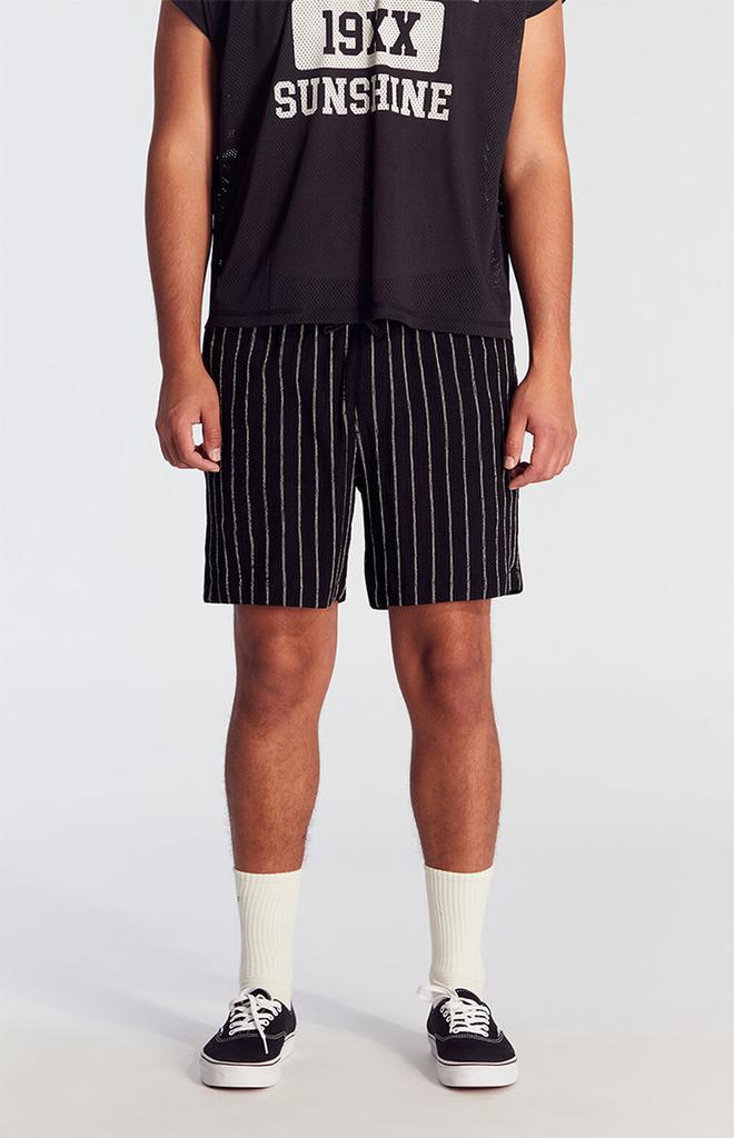 PacSun Black Stripe Linen Shorts