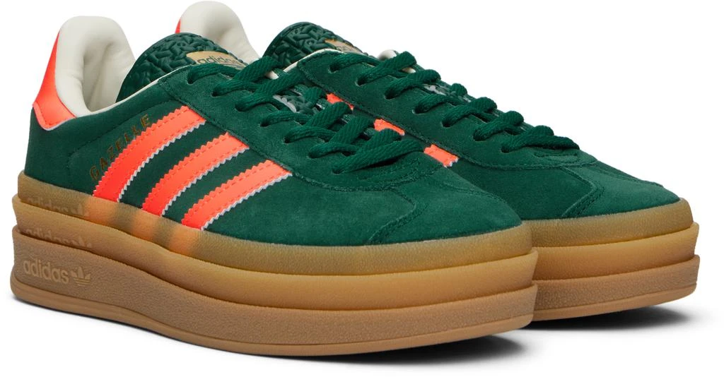 Adidas Big Kids Green 
Orange Gazelle Bold Sneakers 4