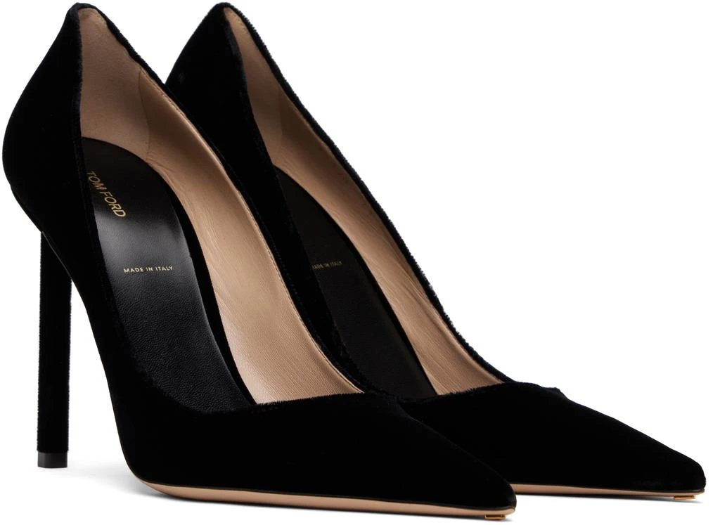 Tom Ford Black Velvet Heels 4