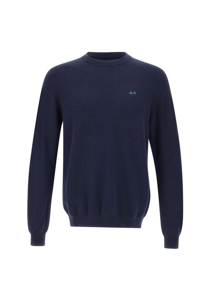 SUN 68 Sun 68 Logo Embroidered Crewneck Knitted Jumper