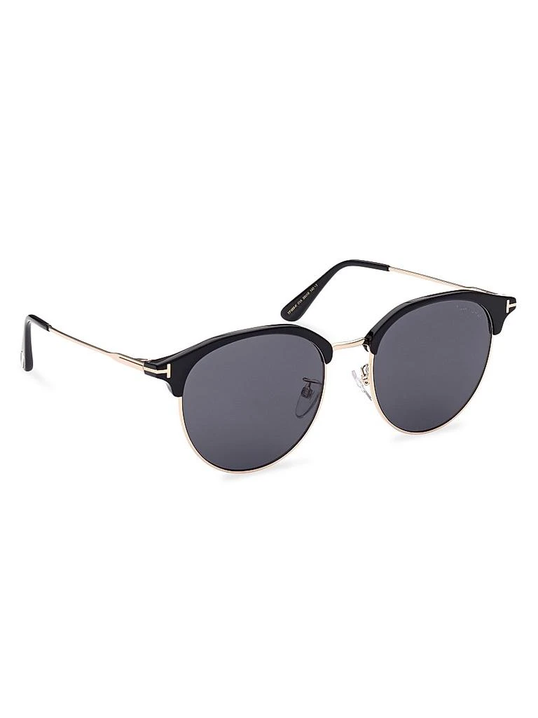 Tom Ford 55MM Clubmaster Round Sunglasses 8