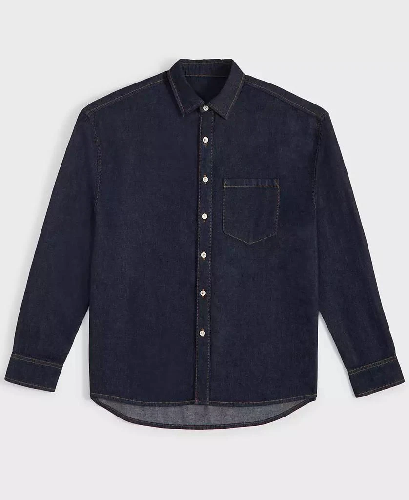Mode of One Men's Regular-Fit Denim Shirt, Created for Macy's 4