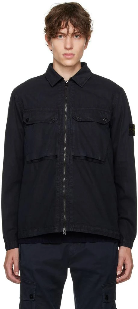 Stone Island Navy Faded Jacket 1