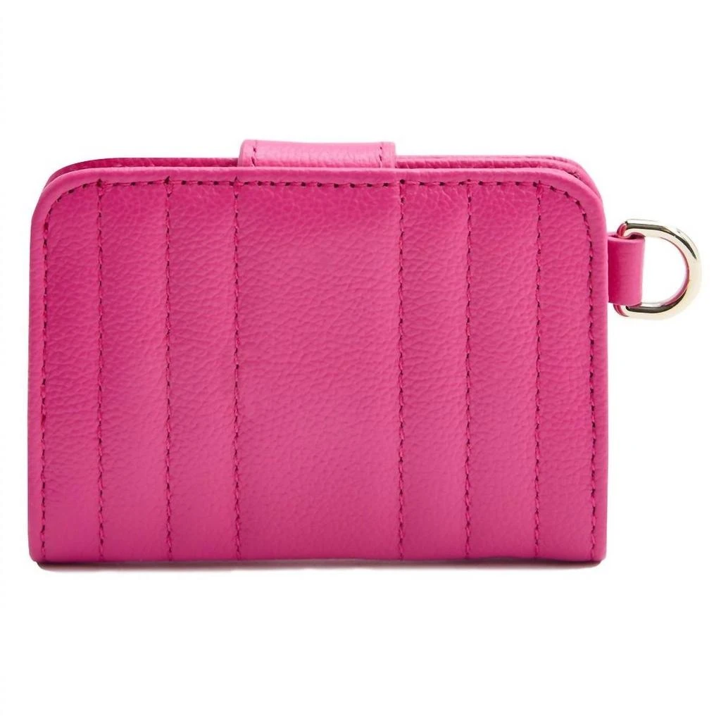 WOLF 1834 Women's Mimi Credit Card Holder With Wristlet In Pink 4