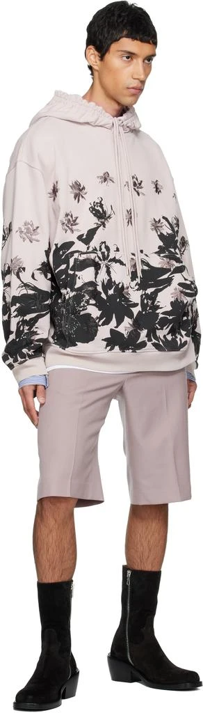Dries Van Noten Pink Embroidered Hoodie 4