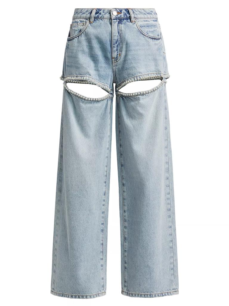 PURPLE BRAND/Twisted Baggy ジーンズ PURPLE BRAND Twisted Coated Baggy Wide Leg Jeans | Nordstromrack
