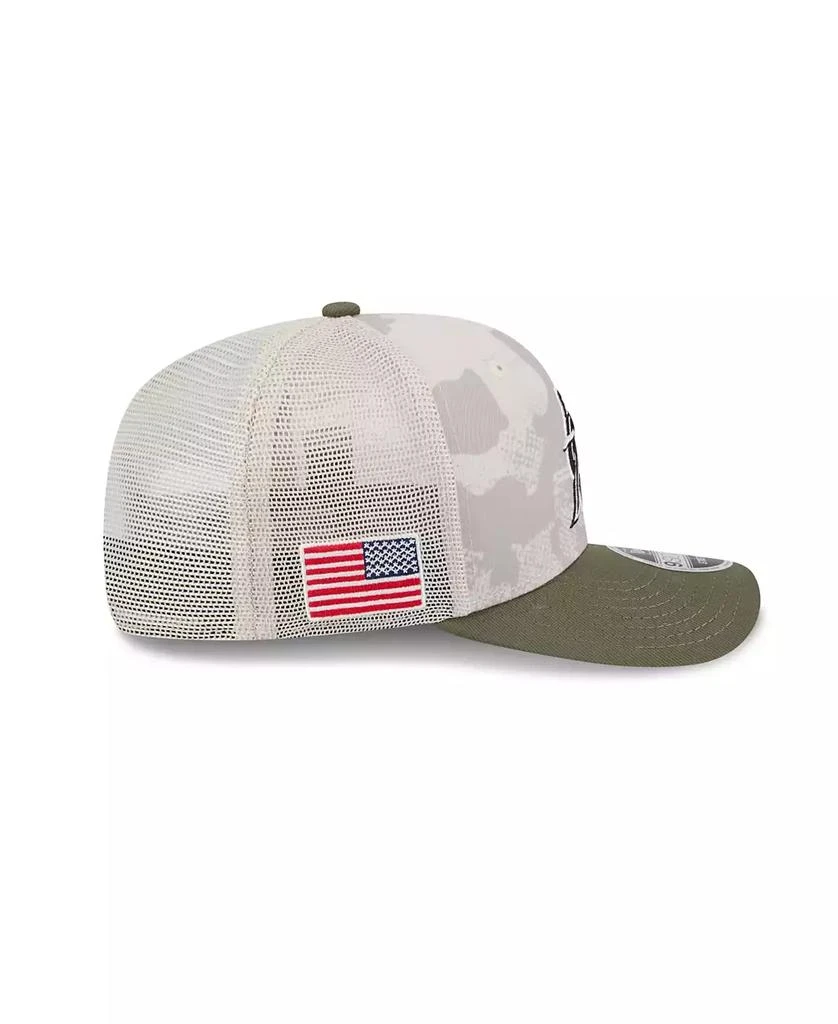 New Era Men's Light Beige/Olive Miami Marlins 2025 Armed Forces Day 9SEVENTY Adjustable Hat 6